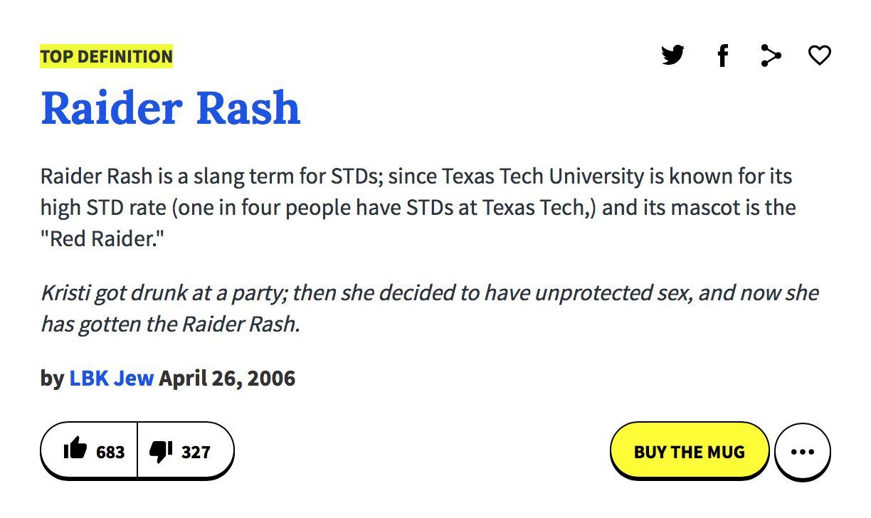 Raider rash